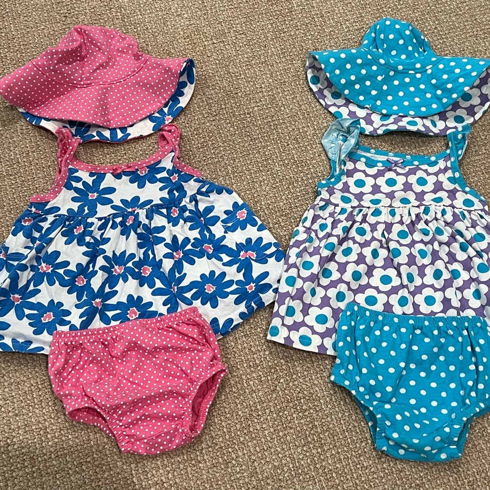 Gerber Baby Girl Summer 3 Piece Set Size 12M